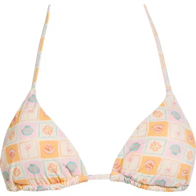 Dippin Daisys Palm Triangle Bikini Top In Multi