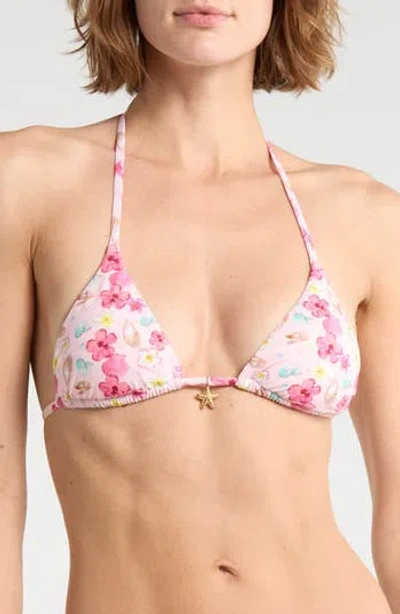 Dippin Daisys Palm Triangle Bikini Top In Multi