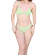 DIPPIN DAISYS PALMA BIKINI BOTTOM IN GREEN TEA