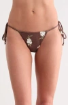 Dippin Daisys Paris Side Tie Bikini Bottoms In Multi