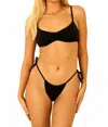 Dippin Daisys Paris Tie String Bikini Bottom In Black