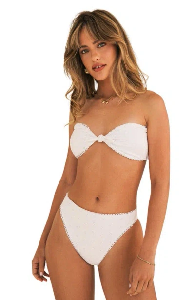 Dippin Daisys Piper Cheeky Bikini Bottom In White