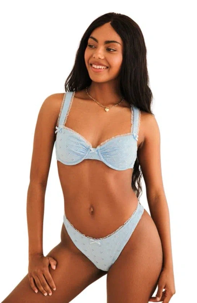 Dippin Daisys Priscilla Underwire Bikini Top In Baby Blue