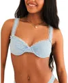 Dippin Daisys Priscilla Underwire Bikini Top In Baby Blue