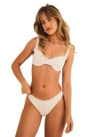 Dippin Daisys Charmed Slit Mini Skirt In White