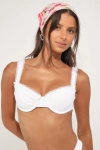Dippin Daisys Charmed Slit Mini Skirt In White