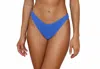 Dippin Daisys Raglan Cheeky Bikini Bottom In Texture Indigo In Blue