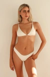 Dippin Daisys Remi Triangle Bikini Top In Dove