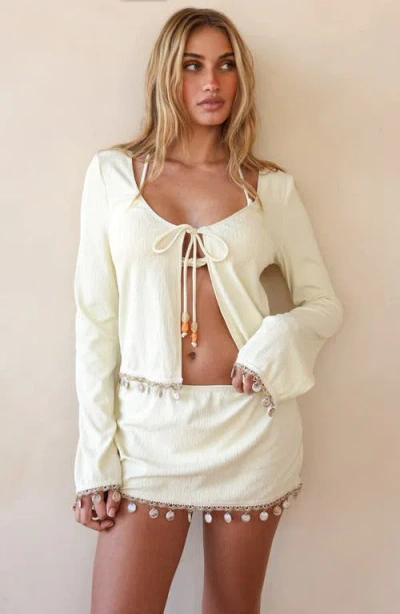 Dippin Daisys Ris-k Firecracker Mini Skirt In White