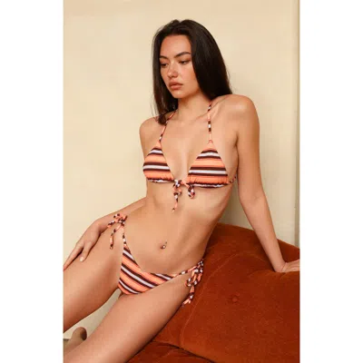 Dippin Daisys Ris-k Spf Super Cheeky Bikini Bottom In Multi