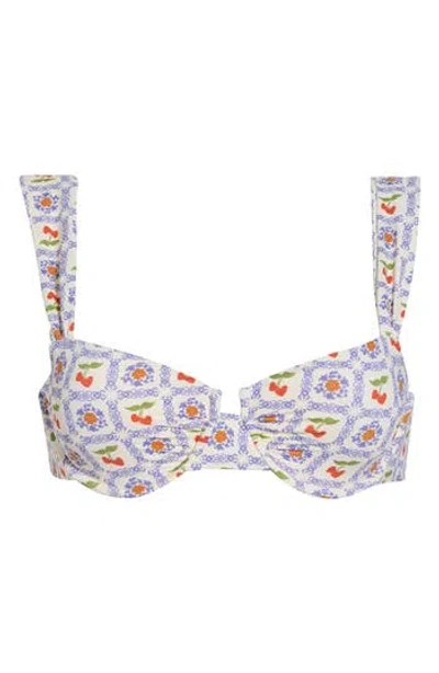 Dippin Daisys Roma Bikini Top In Animal Print