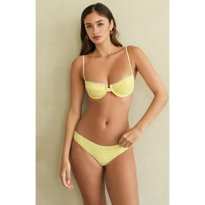 Dippin Daisys Rory Underwire Bikini Top In Yellow