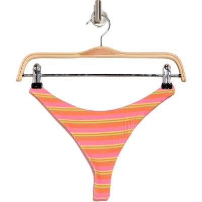 Dippin Daisys Seaport Bikini Bottoms In Horizontal Sorbet