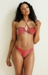 Dippin Daisys Seaport Thong Bikini Bottom In Brown