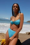Dippin Daisys Seashore Bikini Bottoms In Blue