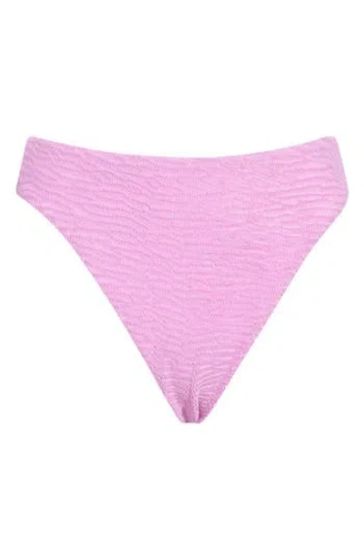 Dippin Daisys Costa High Waist Bikini Bottom In Bloom In Pink