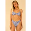 Dippin Daisys Seashore High Waist Cheeky Bikini Bottom In Capri