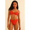 Dippin Daisys Seashore High Waist Cheeky Bikini Bottom In Pin-up Dot