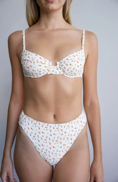 Dippin Daisys Seashore High Waist Cheeky Bikini Bottom In Shortcake