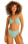 Dippin Daisys Seashore High Waist Cheeky Bikini Bottom In Surf Rider