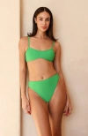 Dippin Daisys Seashore High Waisted Bikini Bottom In Paradise Palms