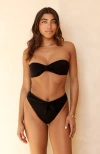 Dippin Daisys Shay Bandeau Bikini Top In Black