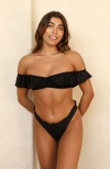 Dippin Daisys Siren Bandeau Bikini Top In Black