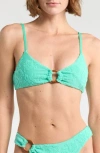 Dippin Daisys Solar Triangle Bikini Top In Green