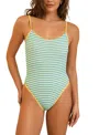Dippin Daisys Soul Scoop Neck High Waist One Piece In Pool Party