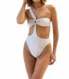 Dippin Daisys Spritz Bandeau Bra One Piece Swimwear In Eternal In White