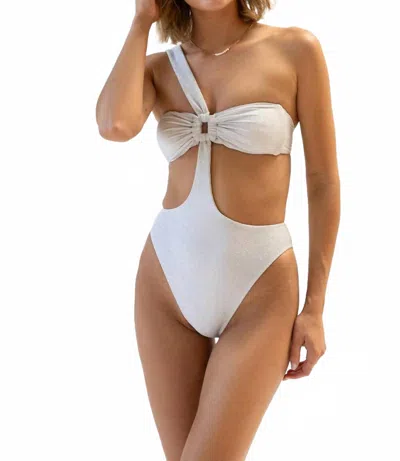 DIPPIN DAISYS SPRITZ BANDEAU BRA ONE PIECE SWIMWEAR IN ETERNAL