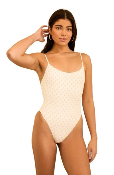 Dippin Daisys Star One Piece In Dotted Pink