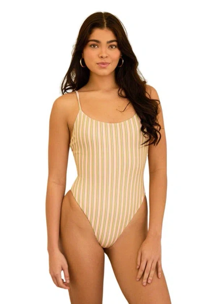 Dippin Daisys Star One Piece In Nostalgia Stripe