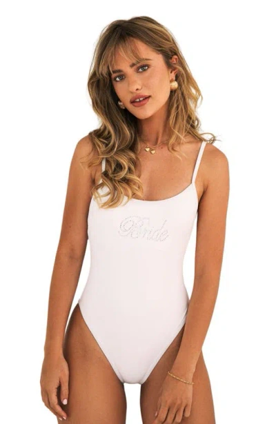 Dippin Daisys Star Scoop Neckline One Piece In White