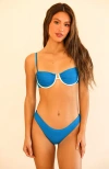 Dippin Daisys Starlight Underwire Bikini Top In Royal Blue