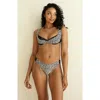 Dippin Daisys Stray Underwire Bikini Heart Top In Wild Child