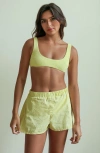 Dippin Daisys Sundaze Boxer Short In Yellow