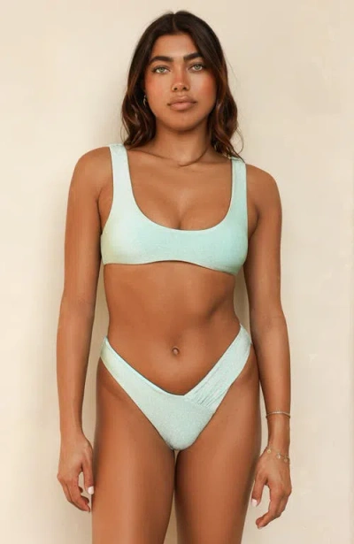 Dippin Daisys Sunny Bralette Top In Bleached Aqua
