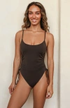 Dippin Daisys Swell One Piece In Brown