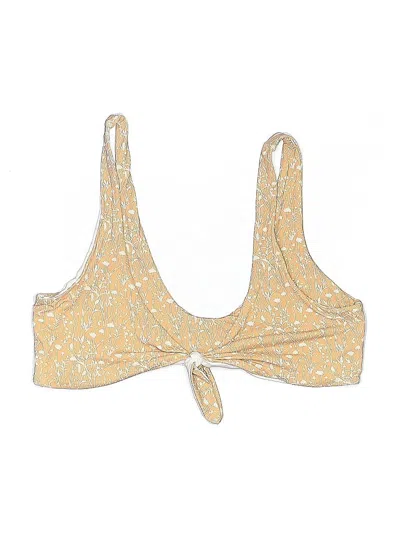 Pre-owned Dippin' Daisy's Swimwear Swimsuit Top Gold Swimwear