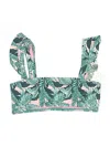 Dippin' Daisy's Swimwear Swimsuit Top Green Tropical Pattern Swimwear In Green