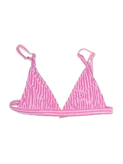 Pre-owned Dippin' Daisy's Swimwear Swimsuit Top Pink Animal Print Pattern Swimwear