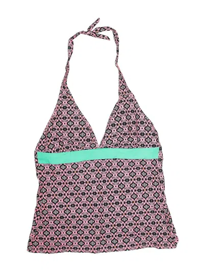 Pre-owned Dippin' Daisy's Swimwear Swimsuit Top Pink Print Pattern Swimwear