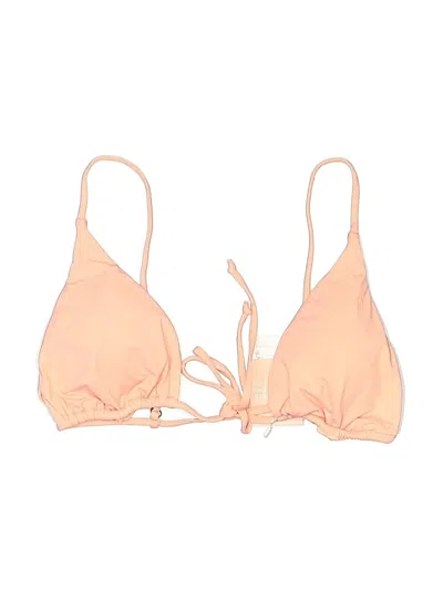 Dippin' Daisy's Swimwear Swimsuit Top Tan Solid Pattern Swimwear In Pink