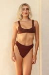 Dippin Daisys Sydney Cheeky Bikini Bottom In Mocha