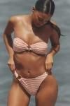 Dippin Daisys Terry Lotus Bandeau Bikini Top In Pink