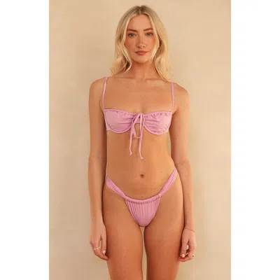 Dippin Daisys Tropics Super Cheeky Bikini Bottom In Orchid Bouquet