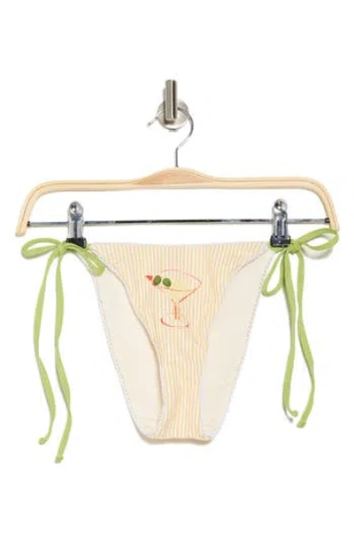 Dippin Daisys Valentina Martini Bikini Bottoms In Tuscany/olive Green