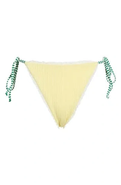 Dippin Daisys Valentina Side Tie Bikini Bottoms In Yellow