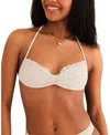 Dippin Daisys Valentina Tie Straps Bandeau Bikini Top In Diamond